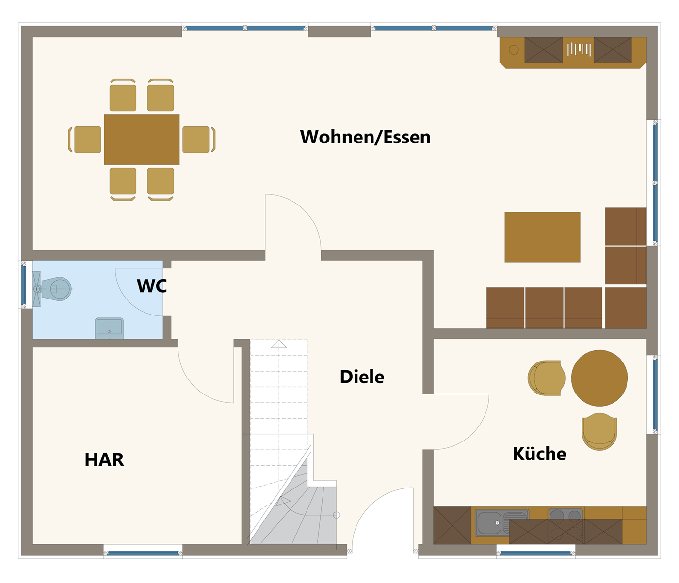 Aktionshaus Stadthaus Seesen mit großem Wohn- und Essbereich