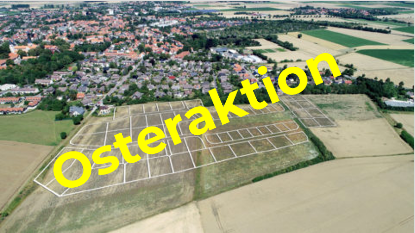 Osteraktion_Lutterberg Aktionshaus Bungalow in der Gartenansicht